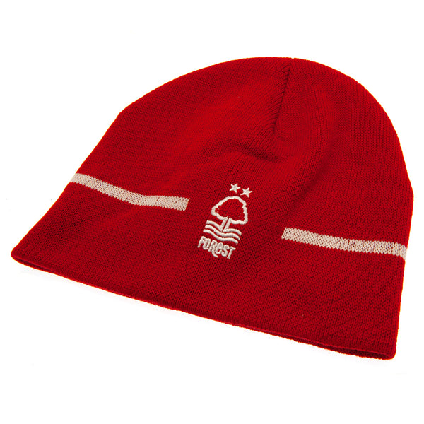 Nottingham Forest FC Red Crest Knitted Beanie Hat