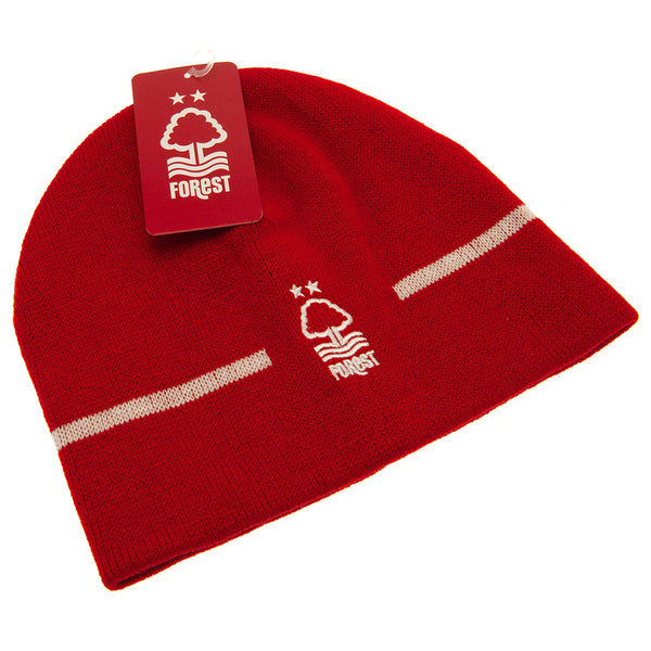 Nottingham Forest FC Red Crest Knitted Beanie Hat