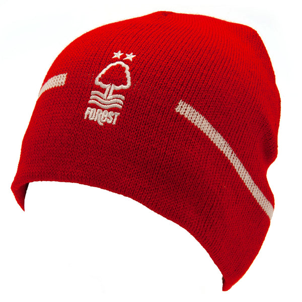 Nottingham Forest FC Red Crest Knitted Beanie Hat