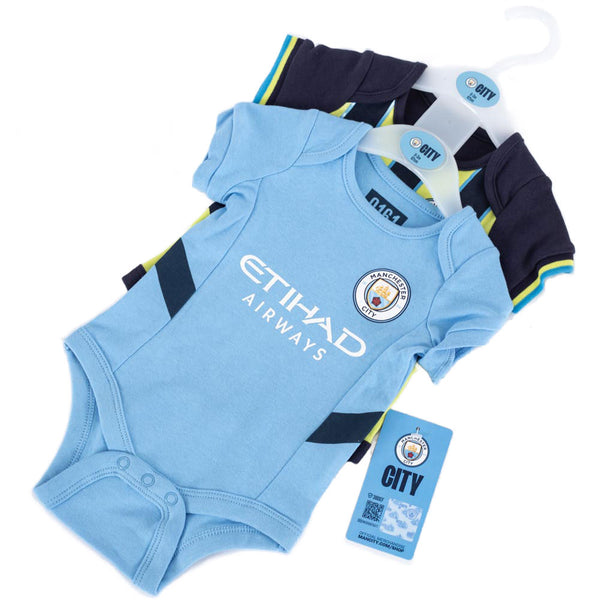 Manchester City Cute Baby Body Suits 2 pack